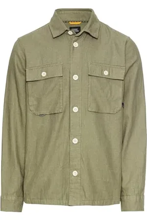 Camel Active Męski overshirt z mieszanki lnu i bawełny, , M