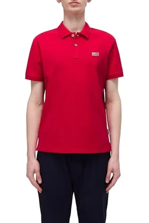 Napapijri Eruggy koszulka polo z krótkim rękawem, czerwona, rozmiar XL, , XL
