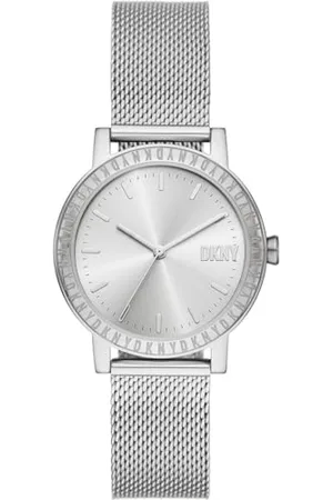 DKNY Soho zegarek dla kobiet, mechanizm kwarcowy z paskiem ze stopu, stali szlachetnej, skóry lub silikonu, , 34