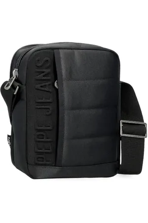 Pepe Jeans Ancor Obudowa na messenger 17x22x7,5 cms 2,81L by Joumma Bags Poliester Czarny, , Talla única, torba na ramię