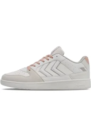 Hummel Unisex ST. Power Play WM3 Sneakers, Bright White/Cameo PINK, 37 EU, , 37 EU