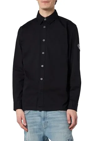 Calvin Klein Jeans Męska koszula Monologo Badge Casual, , S