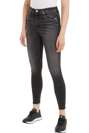 Calvin Klein Jeans Damskie spodnie do kostki z wysokim stanem, , 24W
