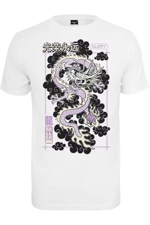 Mister Tee Męski T-shirt Glory Dragon Tee, koszulka z nadrukiem dla mężczyzn, koszulka graficzna, Streetwear, , L