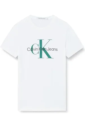 Calvin Klein Jeans Męska koszulka z krótkim rękawem i okrągłym dekoltem, , 5XL