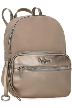 Pepe Jeans Ruby Plecak Casual Beżowy 20 x 25,5 x 10 cm Poliester i PU 5,36L by Joumma Bags, , Talla única, plecak na co dzień