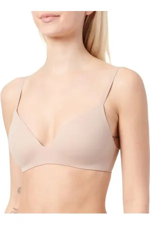 Calvin Klein Damski biustonosz bez fiszbin, beżowy, 34C, , 90
