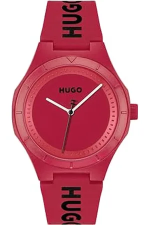 HUGO BOSS Analogowy zegarek kwarcowy dla mężczyzn #LIT for HIM Kolekcja z silikonową bransoletką silikonową bransoletką - 1530346