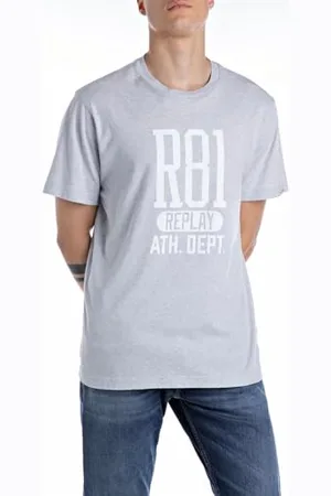 Replay Męski t-shirt o regularnym kroju z bawełny, , XL