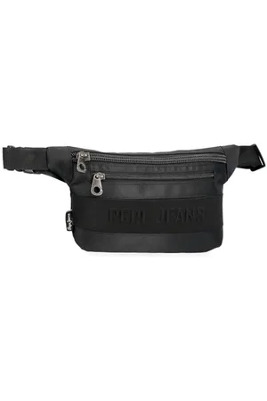 Pepe Jeans Ancor Saszetka biodrowa Czarny 25x15x2,5 cm Poliester 0,94 l by Joumma Bags, , Talla única, saszetka nerka
