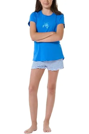 Schiesser Dziewczęca piżama krótka zestaw piżamowy, Aquarium_182635, 176, , 176 cm