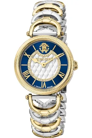Roberto Cavalli Damski analogowy zegarek kwarcowy z paskiem ze stali nierdzewnej RV1L138M0061, , moda