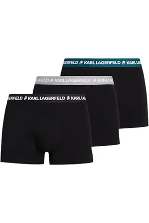 Karl Lagerfeld Logo Trunk Colorband (3 sztuki), szare, męskie, bielizna, , XS