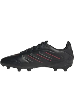 adidas Uniseks - dzieci COPA PURE III LEAGUE FG/MG Football boots Kids, Core Black/Carbon/Lucid Red, 35 1/2 EU