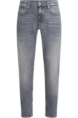 Karl Lagerfeld Zwężany denim, męski, szary, dżinsy, , 36W / 30L