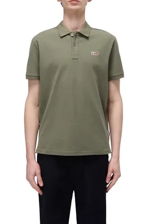 Napapijri Eruggy koszulka polo z krótkim rękawem, zielona, oliwkowa, rozmiar XXL, , XXL