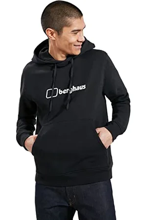 Berghaus Męska bluza z kapturem z logo, dodatkowe ciepło, bardzo wygodna kurtka polarowa (1 szt.)