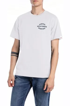 Replay Męski t-shirt o regularnym kroju z bawełny, , 3XL