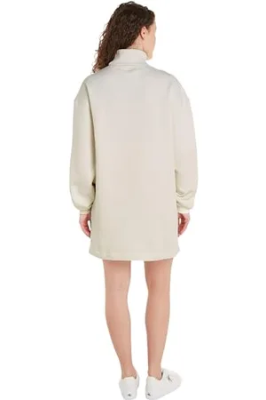 Calvin Klein Jeans Damska sukienka Monologo Roll Neck, , S