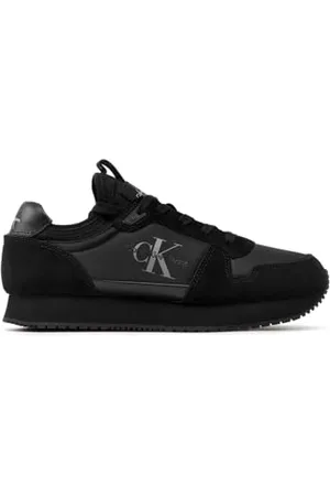 Calvin Klein Jeans Męskie skarpety do biegania sznurowane NY-LTH Sneaker, potrójny czarny, Potrójny czarny, 40 EU