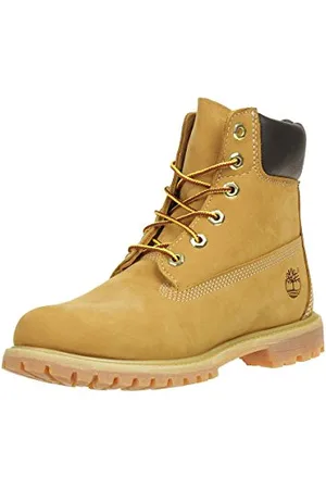 Timberland 15 cm Premium Wodoodporny buty sznurowane Kobiety, Żółte kółko nubuk., 35.5 EU