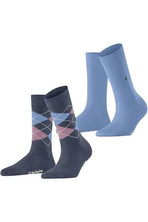 Burlington Kobiety Skarpety Everyday Mix Multipack W So Bawełna z wzorem 2 Pak, , 36-41