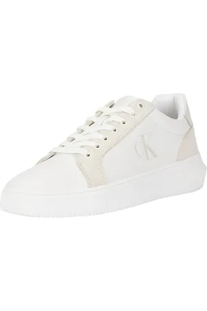Calvin Klein Jeans Męskie sneakersy Chunky Cupsole Authentic YM0YM01123, białe (jasna biel/kremowo-biała), 40 EU, , 39.5 EU