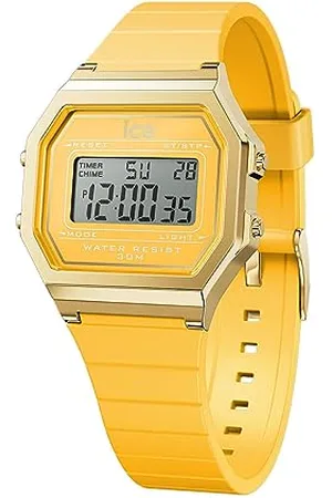 Ice-Watch ICE digit retro Light pineapple - Pomarańczowy zegarek damski z plastikowym paskiem - 022053 (Small)