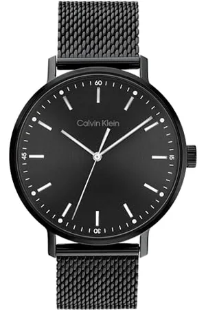 Calvin Klein Analogowy zegarek kwarcowy dla mężczyzn, kolekcja Modern Mesh z bransoletką skórzaną lub ze stali nierdzewnej, z elementami lub siatką, , bransoletka