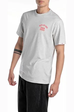 Replay Męski t-shirt o regularnym kroju z bawełny, , XL