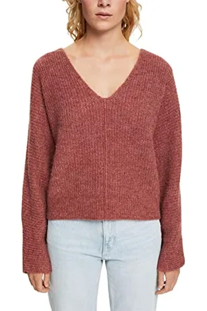 ESPRIT Damski sweter 092EE1I305, 809/TERRACOTTA 5, XXL
