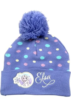 Disney Czapka dziewczęca Królowa Śniegu, Design Elsa i Anna, Ochrona przed zimnem w zimie, , Taille unique