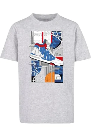 Mister Tee Dziecięce sneakersy Collage Tee męskie Heather Grey 110/116, , 110-116