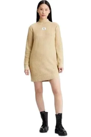 Calvin Klein Jeans Damska sukienka swetrowa Monologo, , M