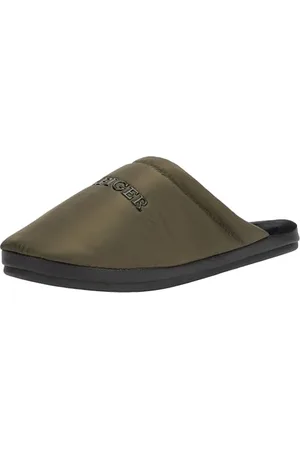 Tommy Hilfiger Męskie nylonowe buty hilfiger House Shoe (FM0FM05225) kapcie, khaki (zieleń wojskowa), 9/10 UK, , 43/44 EU