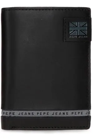 Pepe Jeans Pionowy portfel z portmonetką czarny 8,5x11,5x1 cm Skóra by Joumma Bags, , Talla única, Pionowy portfel z portfelem
