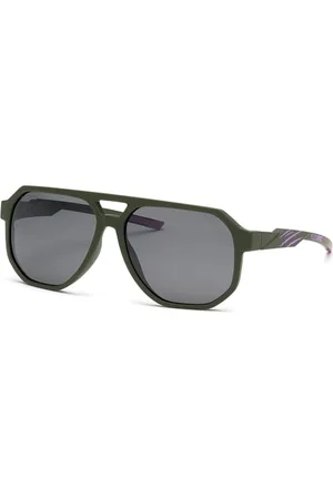 Philipp Plein The Falcon Gen X Okulary Męskie Półmatowe Zielone 61/15/135, , 61/15/135