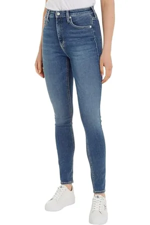 Calvin Klein Jeans Damskie spodnie skinny z wysokim stanem, , 34W / 32L