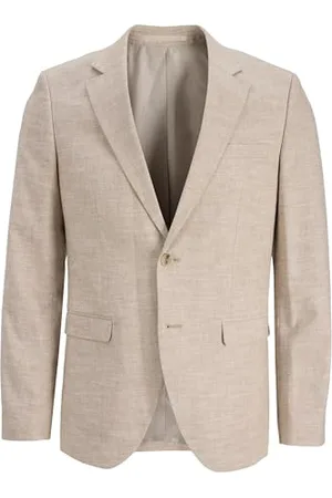 JACK & JONES Męska lniana marynarka Jprriviera Slim Fit Sn, , 46