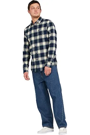 Volcom Caden Męska flanelowa koszula w kratkę, długi rękaw, niski guzik, , XS
