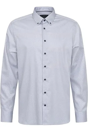 Bugatti Koszula męska Button-Down z długim rękawem Modern Fit, , M