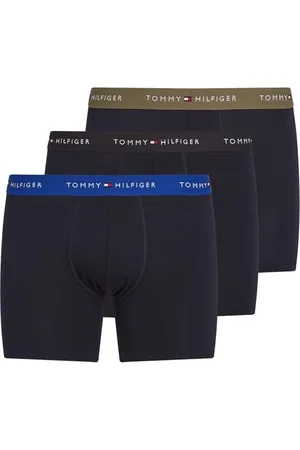 Tommy Hilfiger Męskie bokserki z logo w talii 3 sztuki, , xxl