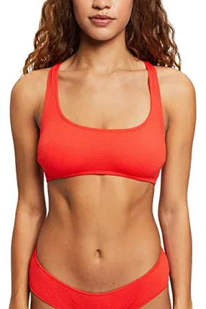 ESPRIT Body damskie JOIA Beach pad.Bra top bikini, czerwone, 34