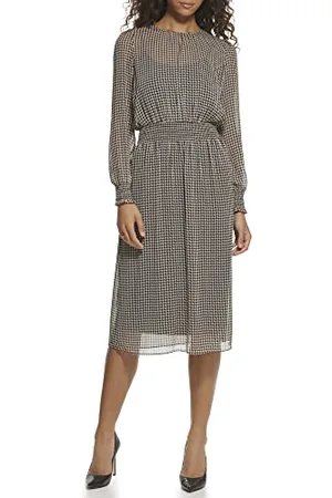 Tommy Hilfiger Damska sukienka midi Sintched Waist, , 42