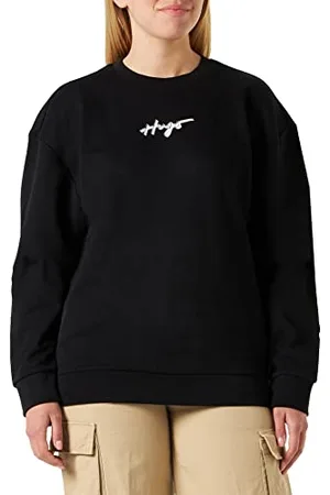 HUGO BOSS Bluza damska Easy Crew_2, czarna, L, , L