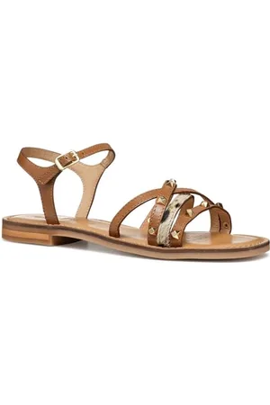 Geox D MADDALUSIAC D Slide sandały damskie, camel, 38 EU, , 38 EU