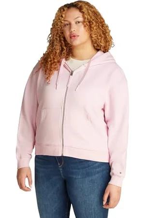 Tommy Hilfiger Damska bluza z kapturem CRV REG SCRIPT WW0WW46072, różowa, 54, , 54