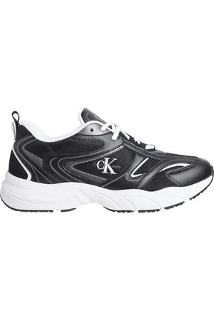 Calvin Klein Jeans Męskie tenisówki retro Tennis MESH ML YM0YM01260, czarne (czarny/jasny biały), 40 EU, , 39.5 EU