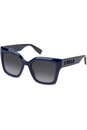 Furla SFU810V Shiny Opal Blue Okulary damskie 53/20/140, niebieski/szary, 53/20/140