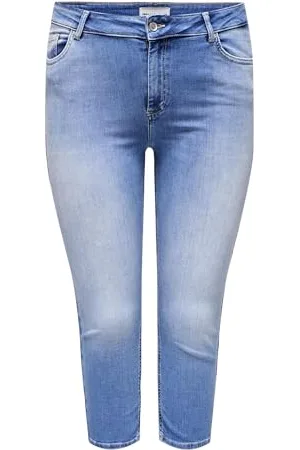 ONLY Damskie dżinsy Carwilly Reg Waist DNM Capri Noos, , 46